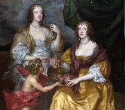 Anthony Van Dyck Lady Elizabeth Thimbelby and her Sister oil painting on canvas